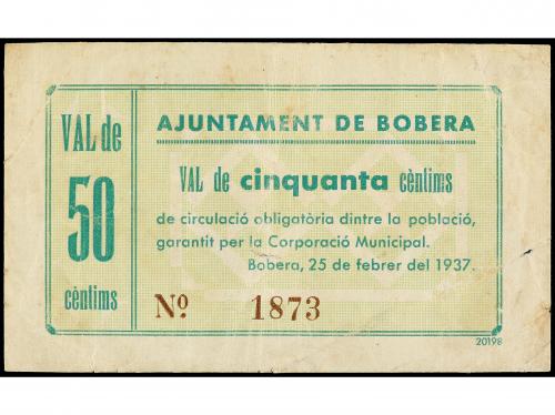 CATALUNYA. 50 Cèntims. 25 Febrer 1937. Aj. de BOBERA. (Leve 