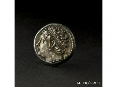 MONEDAS GRIEGAS. 10 Litrai. 215-214 a.C. HIERONYMOS. SIRACU
