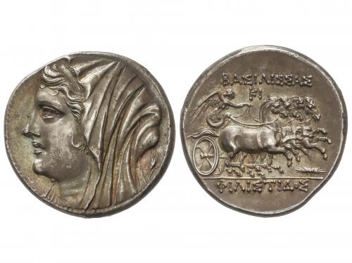 MONEDAS GRIEGAS. 16 Litrai. 240-216 a.C. HIERON II y SUS DE