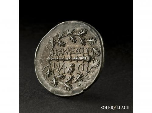 MONEDAS GRIEGAS. Tetradracma. 150-140 a.C. HERACLEIA DE LAT