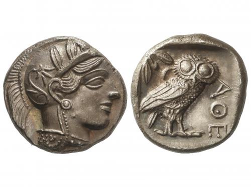 MONEDAS GRIEGAS. Tetradracma. 454-404 a.C. ATENAS. ATICA. A