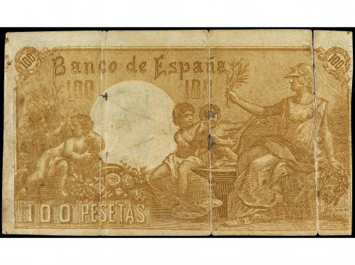 BANCO DE ESPAÑA. 100 Pesetas. 1 Mayo 1900. Quevedo. Serie B.