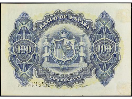 BANCO DE ESPAÑA. Muestra 100 Pesetas. 30 junio 1906. Impresi