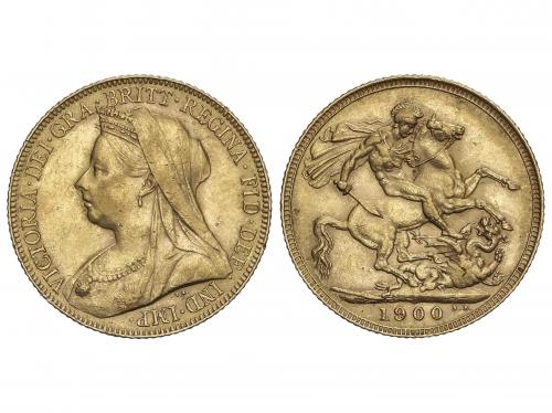 GRAN BRETAÑA. Sovereign. 1900. VICTORIA. 7,97 grs. AU. (Pequ