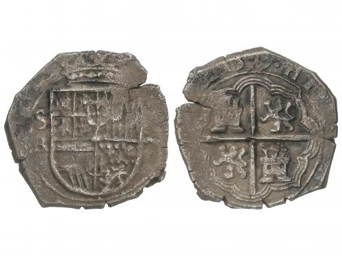 FELIPE III. 2 Reales. 1599. SEVILLA. B. 6,51 grs. Tipo OMNIV