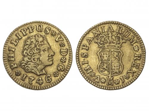 FELIPE V. 1/2 Escudo. 1746. MADRID. A.J. 1,77 grs. AC-1639. 