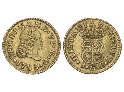 FERNANDO VI. 1/2 Escudo. 1755. MADRID. J.B. 1,76 grs. AC-558