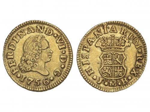 FERNANDO VI. 1/2 Escudo. 1756. MADRID. J.B. 1,76 grs. AC-560