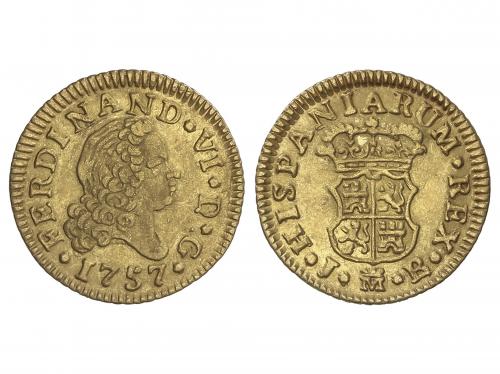 FERNANDO VI. 1/2 Escudo. 1757. MADRID. J.B. 1,77 grs. Cuarto