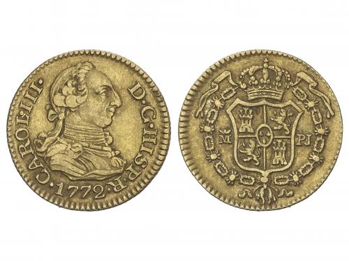 CARLOS III. 1/2 Escudo. 1772. MADRID. P.J. 1,73 grs. AC-1256