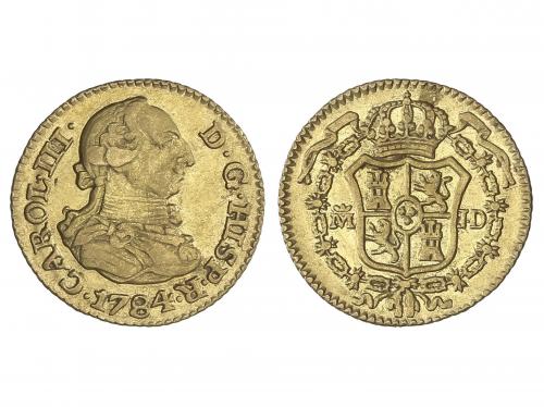CARLOS III. 1/2 Escudo. 1784. MADRID. J.D. 1,76 grs. AC-1277
