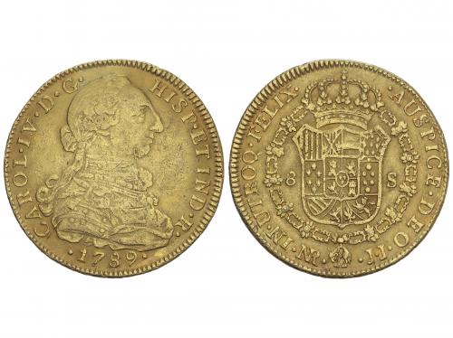 CARLOS IV. 8 Escudos. 1789. NUEVO REINO. J.J. 26,89 grs. Bus