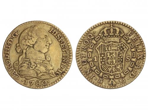 CARLOS III. 1 Escudo. 1780. MADRID. P.J. 3,32 grs. AC-1359. 