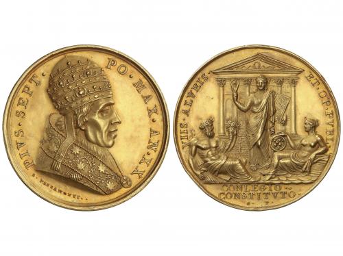 VATICANO. Medalla. PIUS VII (1800-1823). Anv.: PIVS. SEPT. P