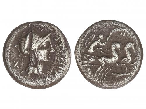 REPÚBLICA ROMANA. Denario. 115-114 a.C. CIPIA. M. Cipius M. 