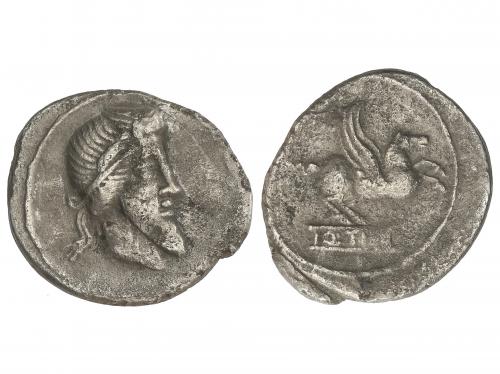 REPÚBLICA ROMANA. Denario. 90 a.C. TITIA. Q. Titius. Anv.: C