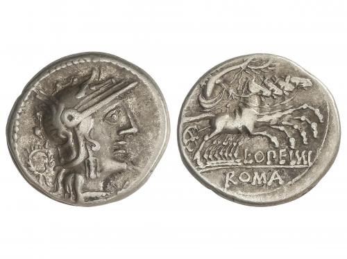 REPÚBLICA ROMANA. Denario. 131 a.C. OPIMIA. L. Opeimius. Anv
