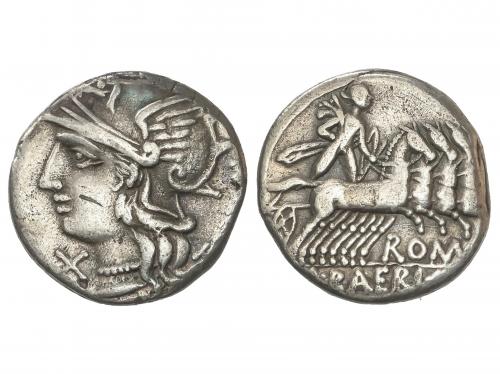 REPÚBLICA ROMANA. Denario. 137 a.C. BAEBIA. Marcius Baebius 