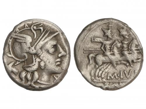 REPÚBLICA ROMANA. Denario. 149 a.C. JUNIA. M. Junius Silanus