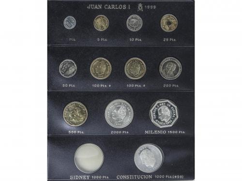 JUAN CARLOS I. Lote alrededor 150 monedas. Al, AE, AR, CuNi.