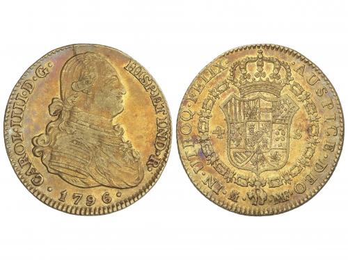 CARLOS IV. 4 Escudos. 1796. MADRID. M.F. 13,50 grs. (Leve ho