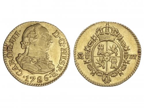 CARLOS III. 1/2 Escudo. 1786. MADRID. D.V. 1,72 grs. Brillo 
