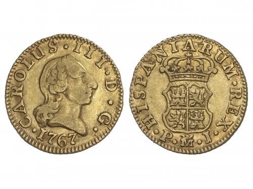 CARLOS III. 1/2 Escudo. 1767. MADRID. P.J. 1,77 grs. Cara de