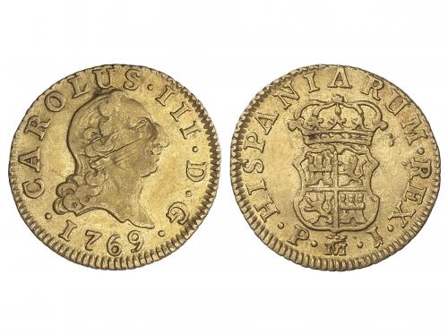 CARLOS III. 1/2 Escudo. 1769. MADRID. P.J. 1,76 grs. Cara de