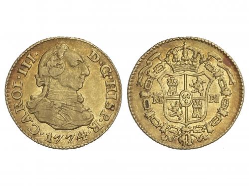 CARLOS III. 1/2 Escudo. 1774. MADRID. P.J. 1,74 grs. Brillo 