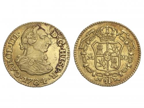 CARLOS III. 1/2 Escudo. 1784/3. MADRID. J.D. 1,79 grs. (Leve
