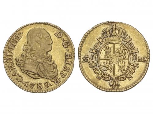 CARLOS IV. 1/2 Escudo. 1789. MADRID. M.F. 1,74 grs. ESCASA. 