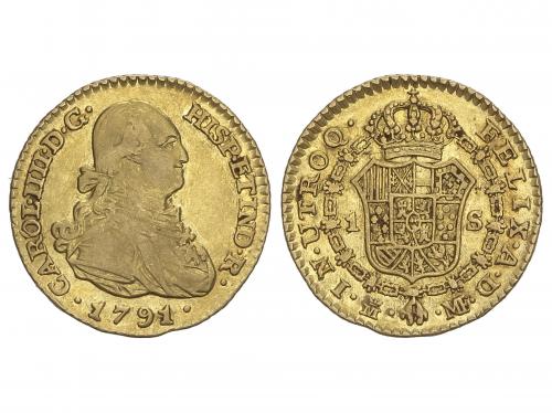 CARLOS IV. 1 Escudo. 1791. MADRID. M.F. 3,33 grs. Brillo ori