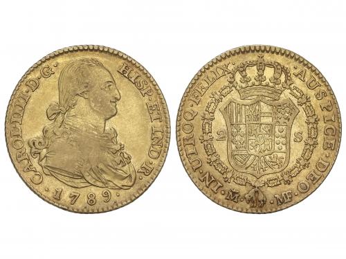 CARLOS IV. 2 Escudos. 1789. MADRID. M.F. 6,70 grs. AC-1274. 