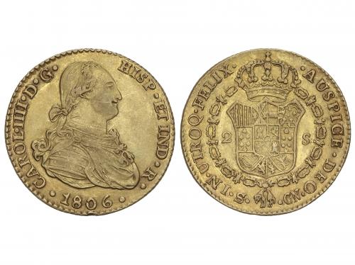 CARLOS IV. 2 Escudos. 1806. SEVILLA. C.N. 6,75 grs. AC-1443.