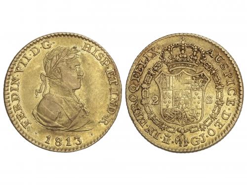 FERNANDO VII. 2 Escudos. 1813. MADRID. G.J. 6,73 grs. Segund