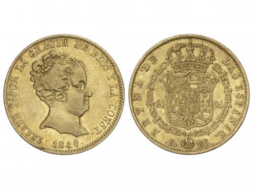 ISABEL II. 80 Reales. 1840. BARCELONA. P.S. 6,70 grs. AC-705