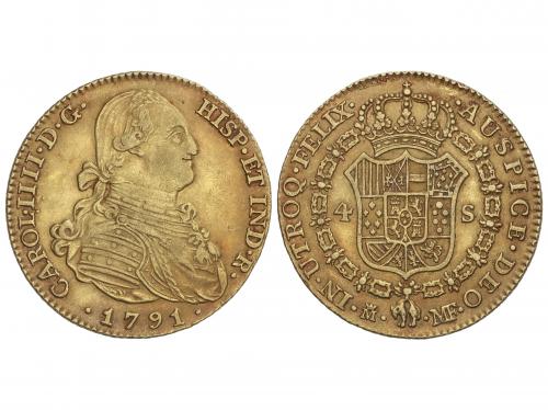 CARLOS IV. 4 Escudos. 1791. MADRID. M.F. 13,57 grs. (Leves g