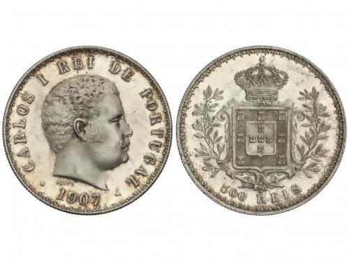 PORTUGAL. 500 Reis. 1907. 5,56 grs. AR. KM-535. EBC. 
