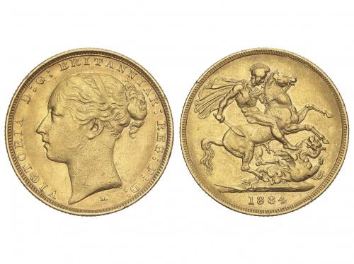 AUSTRALIA. Sovereign. 1884-M. VICTORIA. MELBOURNE. 7,93 grs.