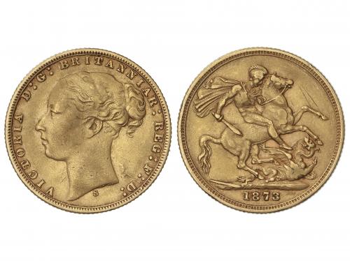 AUSTRALIA. Sovereign. 1873-S. VICTORIA. SYDNEY. 7,90 grs. AU