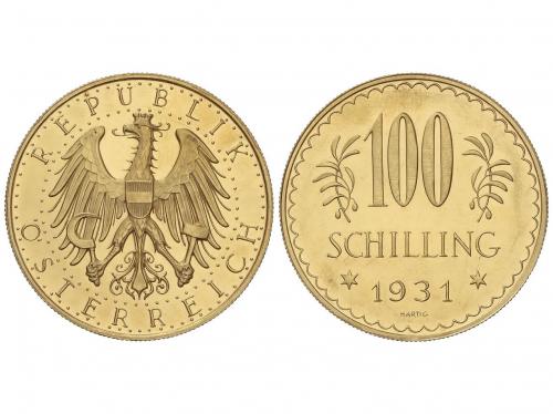 AUSTRIA. 100 Schilling. 1931. 23,47 grs. AU. (Pequeñas rayit