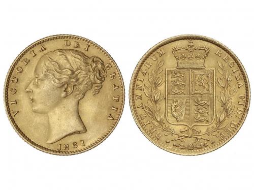 GRAN BRETAÑA. Sovereign. 1861. VICTORIA. 7,98 grs. AU. Fr-38