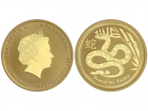 AUSTRALIA. 100 Dollars. 2013-P. ELIZABETH II. PERTH. 31,11 g