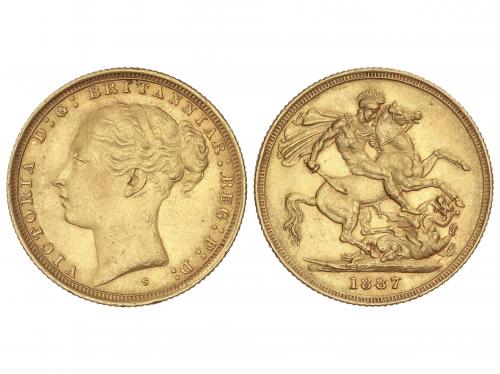 AUSTRALIA. Sovereign. 1887-S. VICTORIA. SYDNEY. 7,98 grs. A