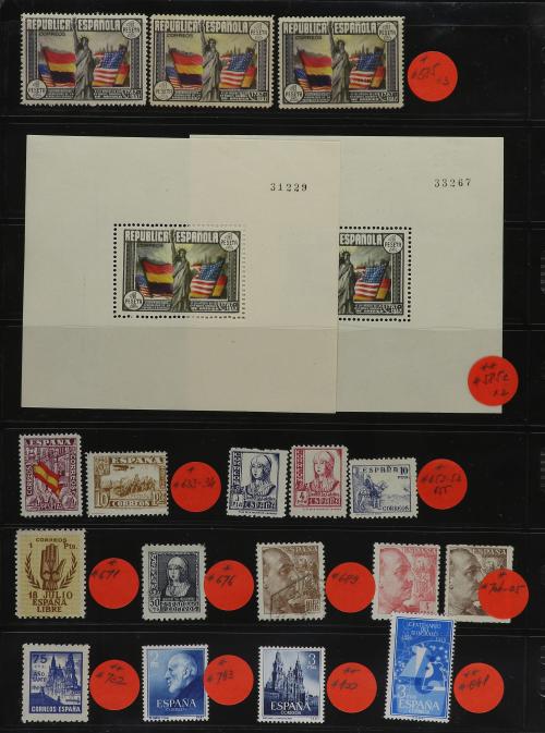 LOTES y COLECCIONES. ESPAÑA. Conjunto de sellos de los años 