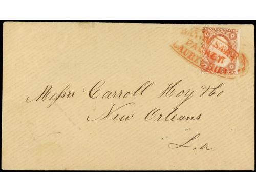 ✉ ESTADOS UNIDOS. Sc. 26. (1857 CA.). Envelope to NEW ORLEAN