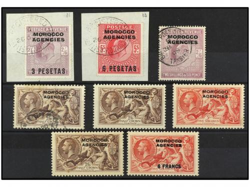 */° Δ MARRUECOS. 1907-14. CONJUNTO de sellos en nuevo y usad