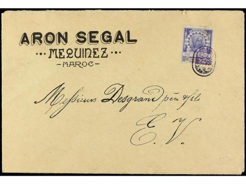 ✉ MARRUECOS: CORREO LOCAL. Yv. 18. (1897 CA.). Carta desde M
