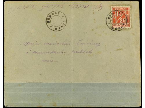 ✉ MARRUECOS: CORREO LOCAL. Yv. 1. (1906 CA.). DENMAT a MARRA