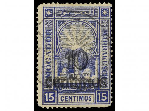° MARRUECOS: CORREO LOCAL. Yv. 89. 10 cents. s. 15 cts. azul